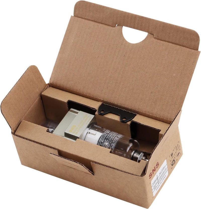 Sns 1/4" NPT Compressed Air Line Filter, 5 Micron Brass Element, Bracket, Poly Bowl,Semi-automatic type 150 psi (AF2000-N02) - Image 5